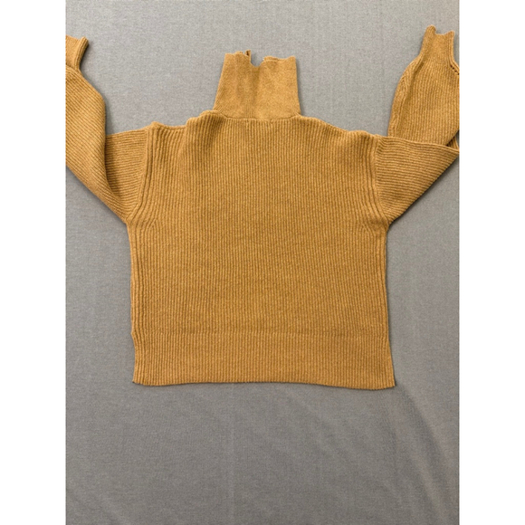 Free Assembly Half-Zip Camel Color Sweater Women's Size M - Picture 3 of 8